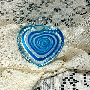 Heart Shaped Glass Pendant